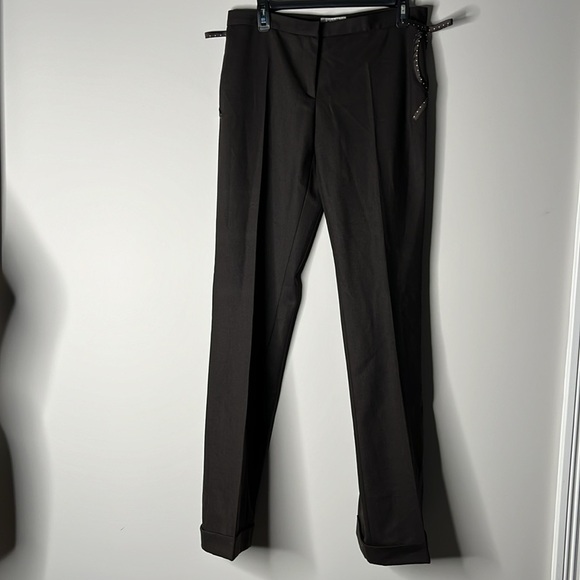 MOSCHINO Women’s Chocolate Brown Trouser Size 10 - Picture 1 of 9